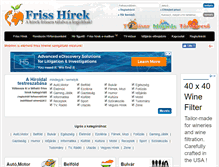 Tablet Screenshot of hirfriss.hu